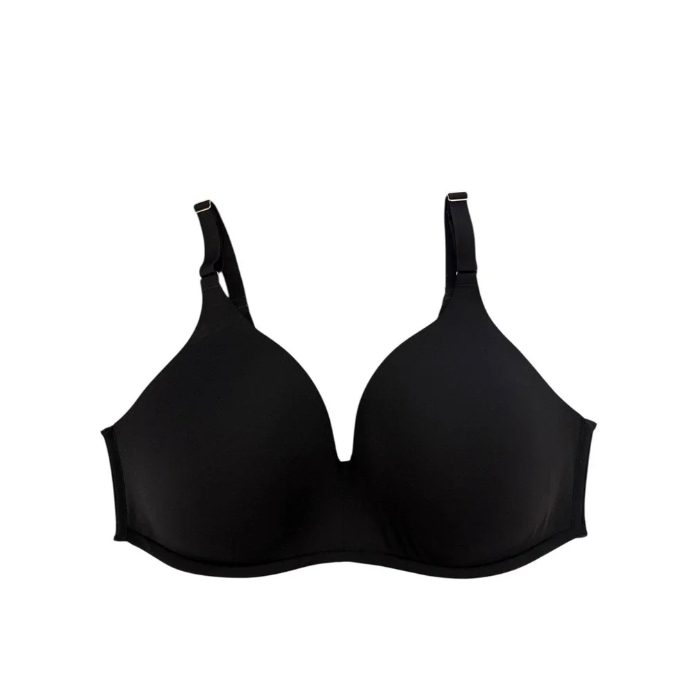 Soma Women's Size‎ 38DD Black Vanishing Back 360 Wireless Ultra-Thin Padding Bra